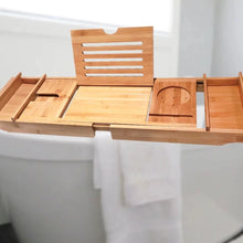 Load image into Gallery viewer, BATH TRAY - Extendable Bamboo