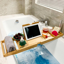 Load image into Gallery viewer, BATH TRAY - Extendable Bamboo