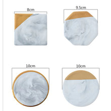 Load image into Gallery viewer, MARBLE GOLD COASTERS