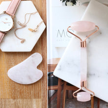 Load image into Gallery viewer, DIVINE DUO™ - Facial Roller + Gua Sha Stone