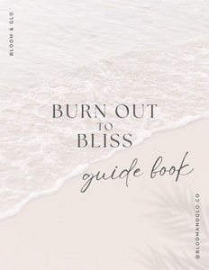 GUIDE: FREE: BURN OUT TO BLISS  - GUIDE BOOK