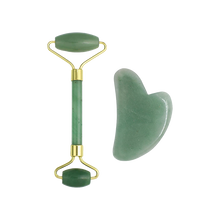 Load image into Gallery viewer, DIVINE DUO™ - Facial Roller + Gua Sha Stone
