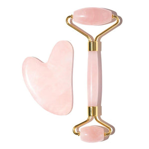 DIVINE DUO™ - Facial Roller + Gua Sha Stone