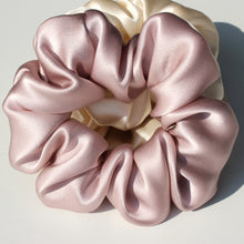 Load image into Gallery viewer, SILK SCRUNCHIES - 100% Pure Mulberry Silk Large Scrunchies

